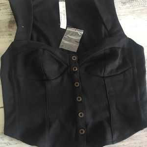 Crop top - black - free people